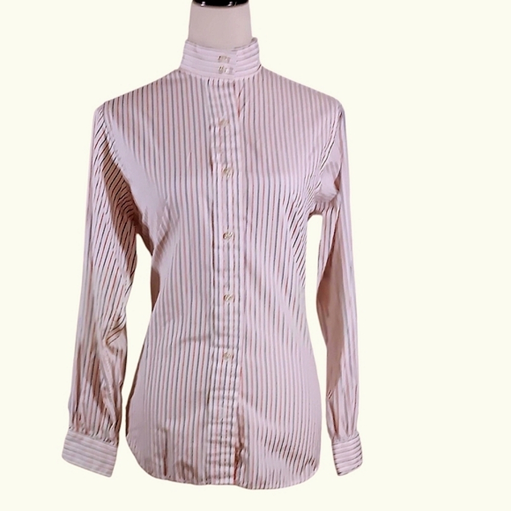 VIntage Red White & Blue Dress Shirt - Picture 3 of 6